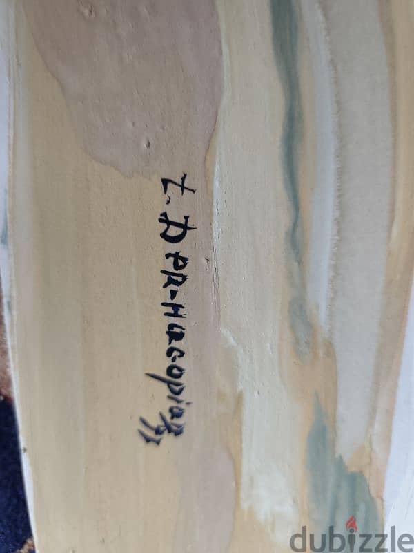 famous Lebanese Armenian painter toros der-hagopian,acrilic on paper 1