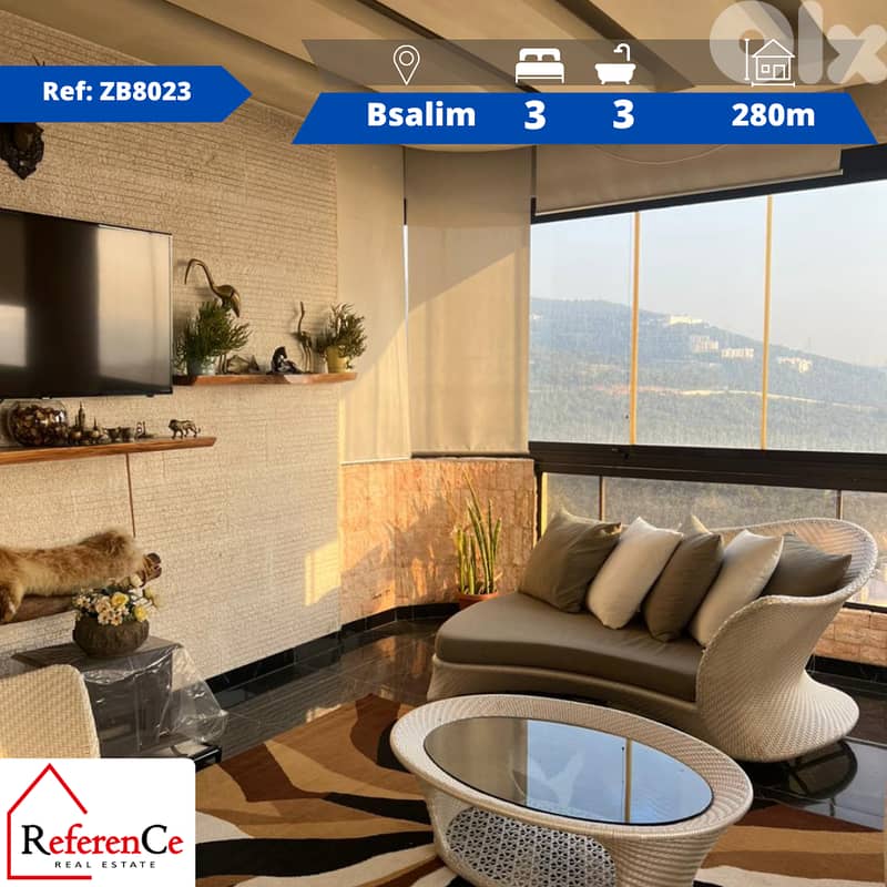 Apartment for rent in Bsalim شقة للإيجار في بصاليم 0