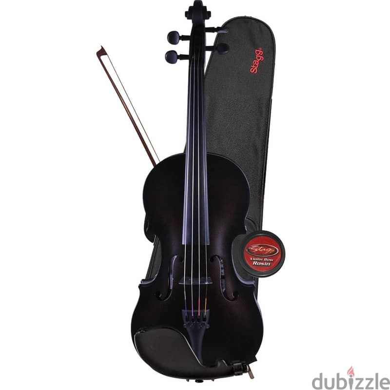 Stagg Violin for live VN-4/4 Black 1