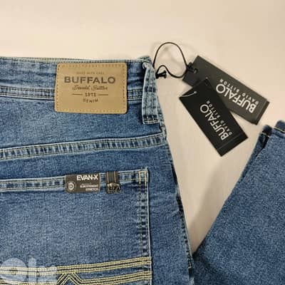 BUFFALO DAVID BITTON EvanX Slim Straight Stretch Blue Denim Jeans