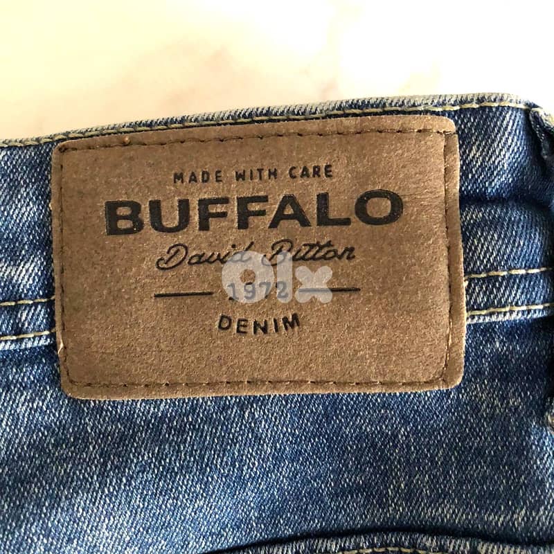 BUFFALO DAVID BITTON EvanX Slim Straight Stretch Blue Denim Jeans 6
