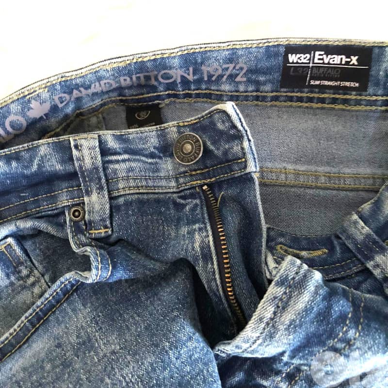 BUFFALO DAVID BITTON EvanX Slim Straight Stretch Blue Denim Jeans 7