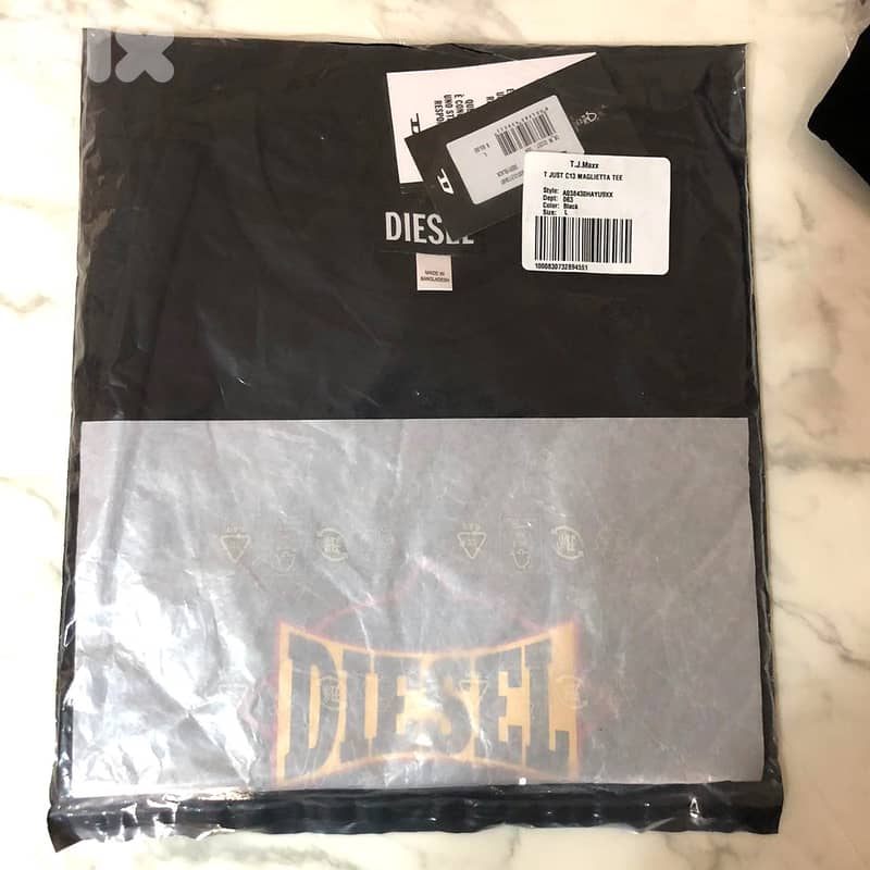 Diesel - Printed Logo T-JUST-C13 Crew-Neck T-shirt Size L 10