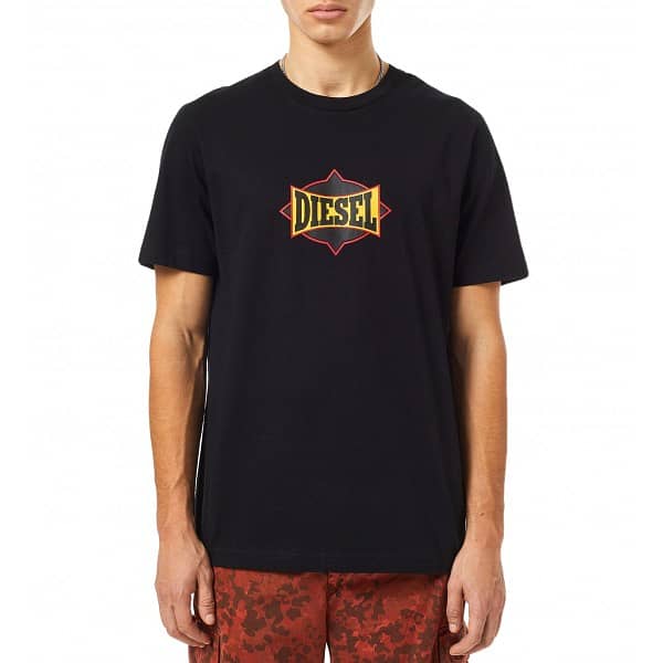 Diesel - Printed Logo T-JUST-C13 Crew-Neck T-shirt Size L 9