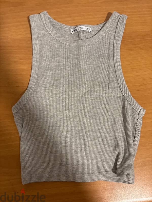 3 zara tank tops M 2