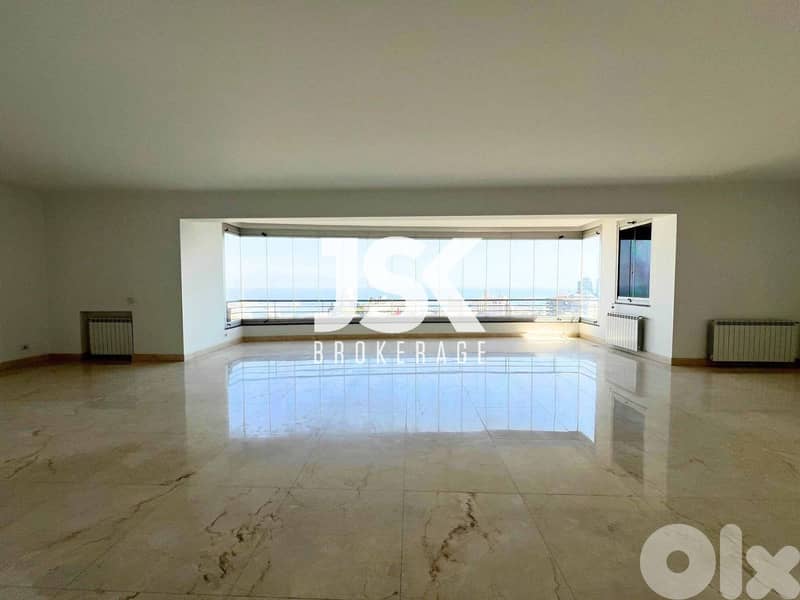 L18399-Spacious with Sea & City View Apartment For Rent in Achrafieh, 0