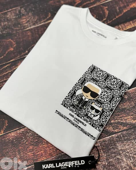 KARL LEGERFELD CHOUPETTE CHEST T-SHIRT SIZE L 2