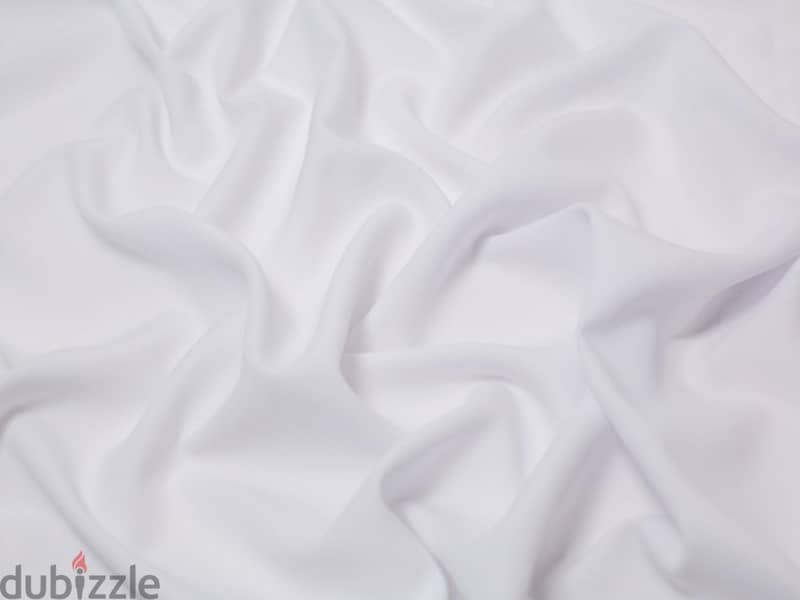 Premium Burlington White Fabric – قماش بيرلنغتون أبيض 0.80 2