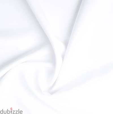 Premium Burlington White Fabric – قماش بيرلنغتون أبيض 0.80