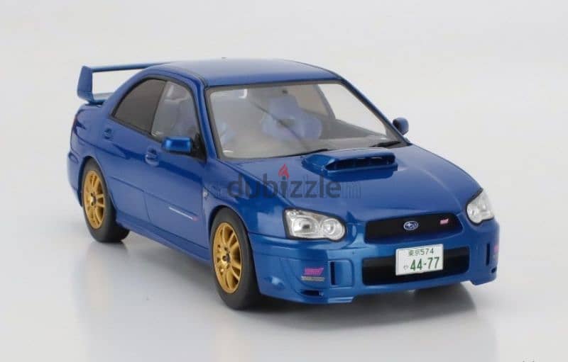 Subaru Impreza WRX STI 2003 diecast car model 1;18 3