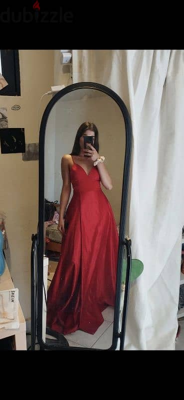 red prom/guest wedding dress