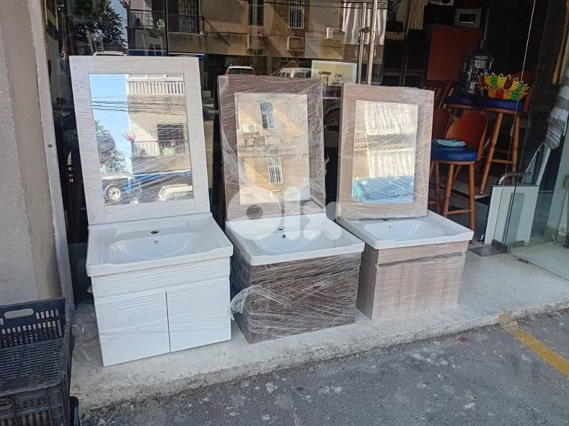 مغاسل اونكستري جداد مع مراية 0