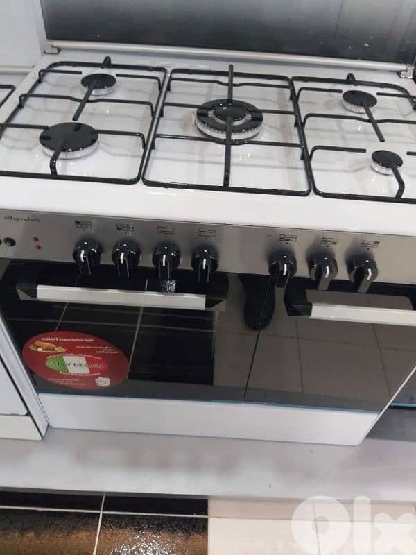Gas General 5Burners White فرن غاز جنرال الأصلي 0