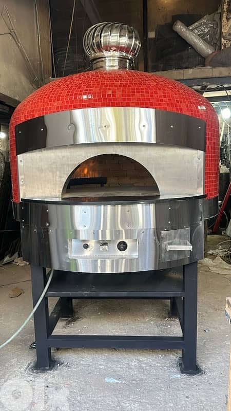 فرن بيتزا حطب و غاز ، gas and wood pizza oven 11