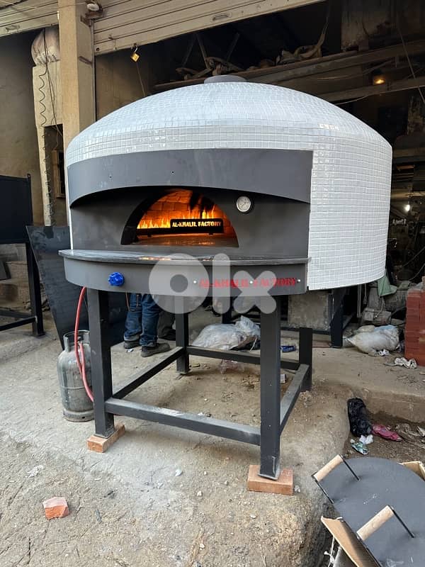 فرن بيتزا حطب و غاز ، gas and wood pizza oven 17