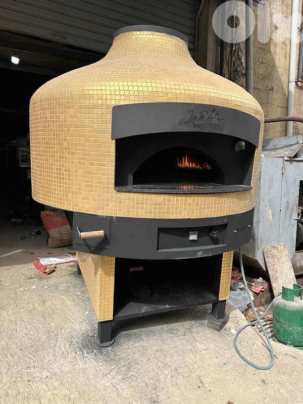 فرن بيتزا حطب و غاز ، gas and wood pizza oven 5
