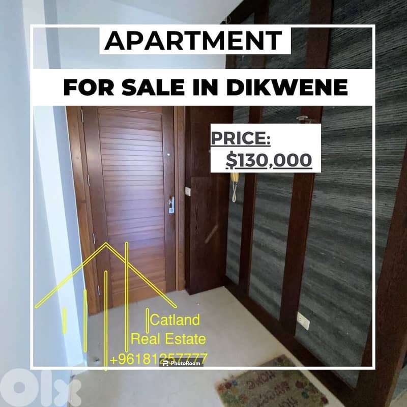 Apartment for sale in Dikwane شقة للبيع في الدكوانة $130,000 0