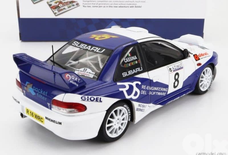 Subaru Impreza S5 WRC diecast car model 1;18 4