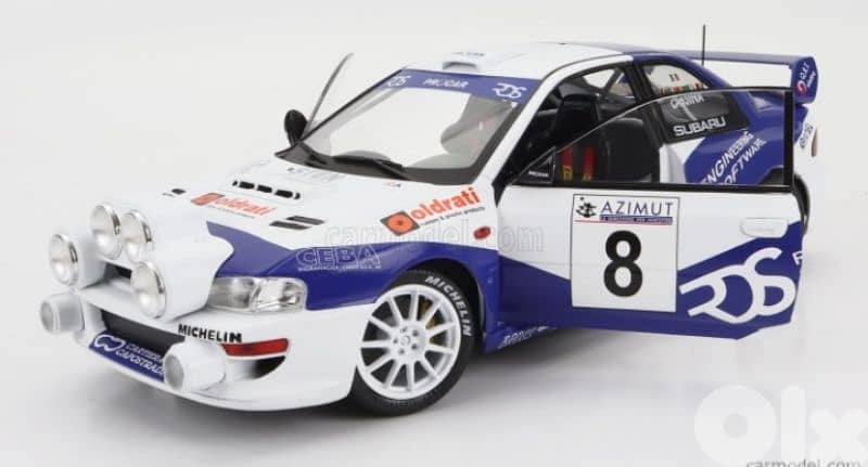Subaru Impreza S5 WRC diecast car model 1;18 5