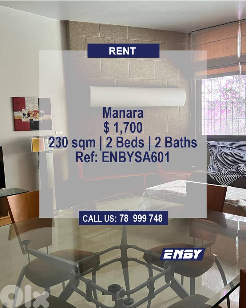 Apartment for rent in Manara | Hot Deal | Prime Location 0