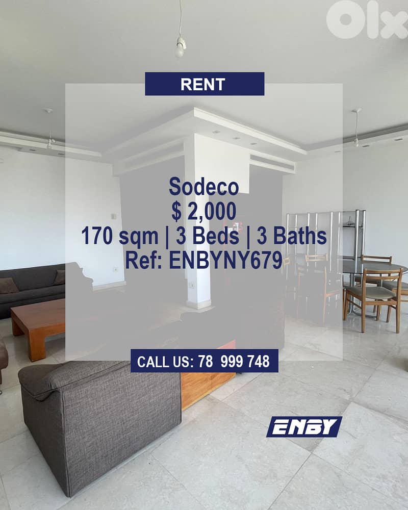 Apartment for Rent in Sodeco | Hot deal | Accessible 0