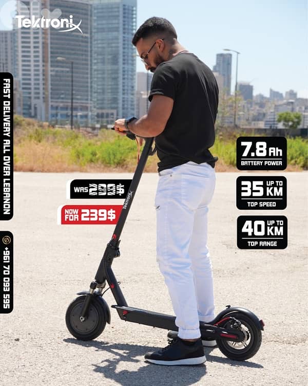Electric Scooter 35KM/h Speed with Front Suspension & Two Side Turning 0