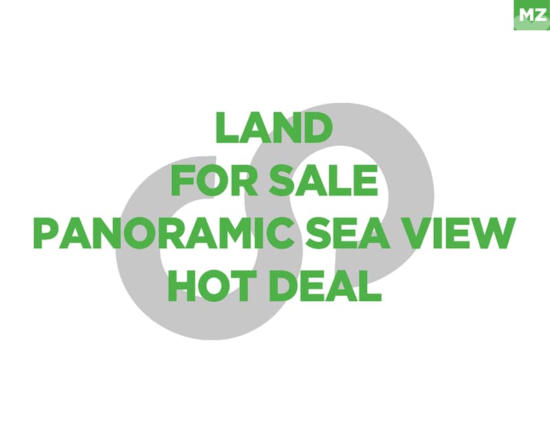 Biaqout/ bsalim/ land/ Prime location/ panoramic sea view REF#MZ123284 0
