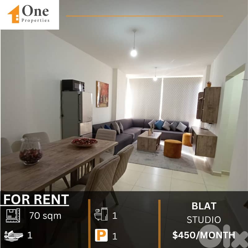 FURNISHED STUDIO FOR RENT IN BLAT JBEIL 0