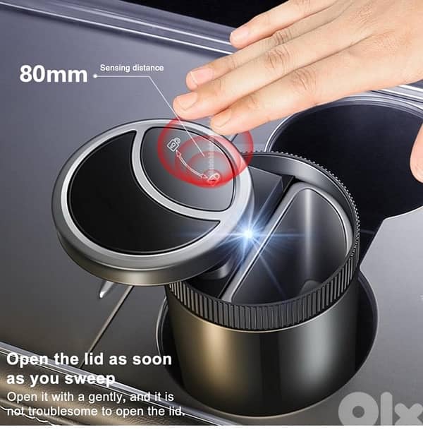 High Quality Portable Smart Sensing Car Ashtray 4