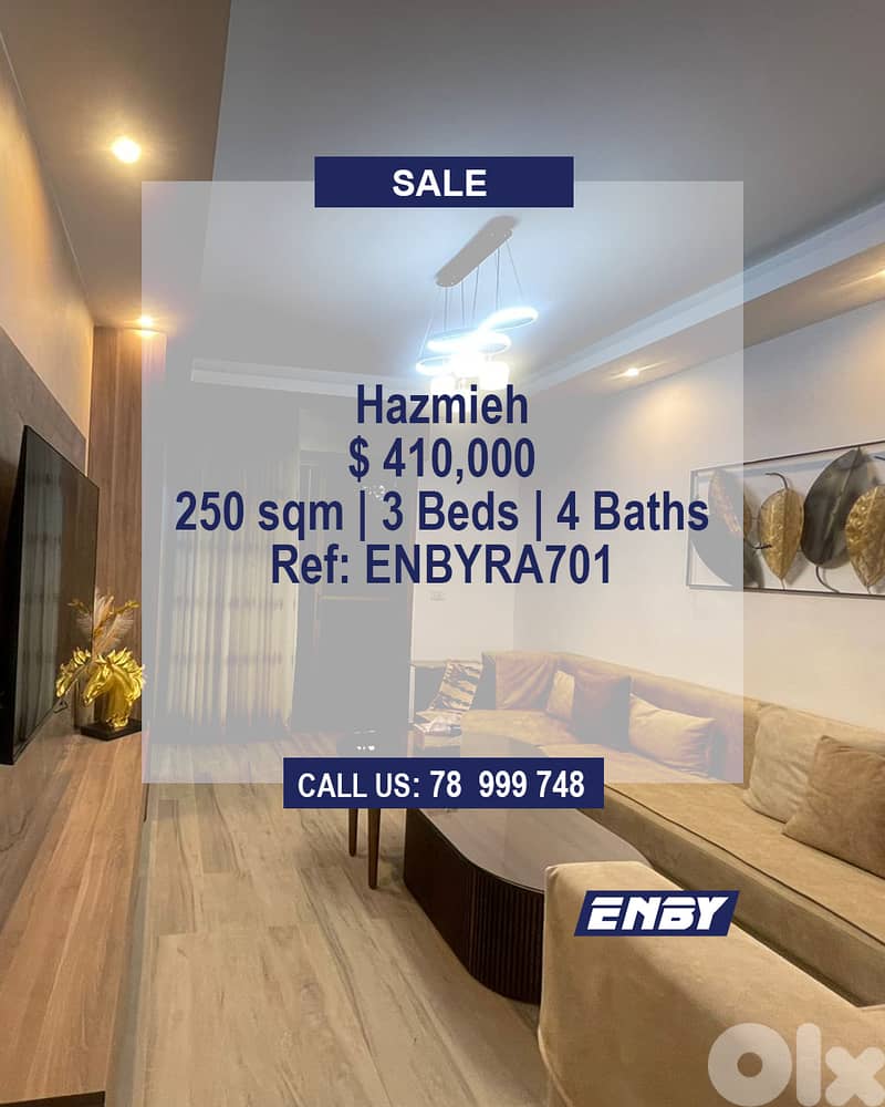 Duplex for Sale in Hazmieh | Elegant | Fullt Furnished 0