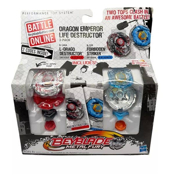 Original GENUINE Hasbro 2012 beyblade metal fury L-Drago set 0