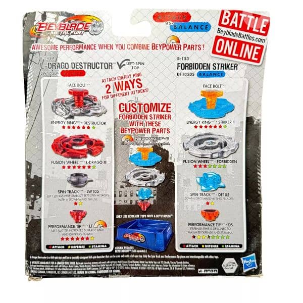 Original GENUINE Hasbro 2012 beyblade metal fury L-Drago set 1