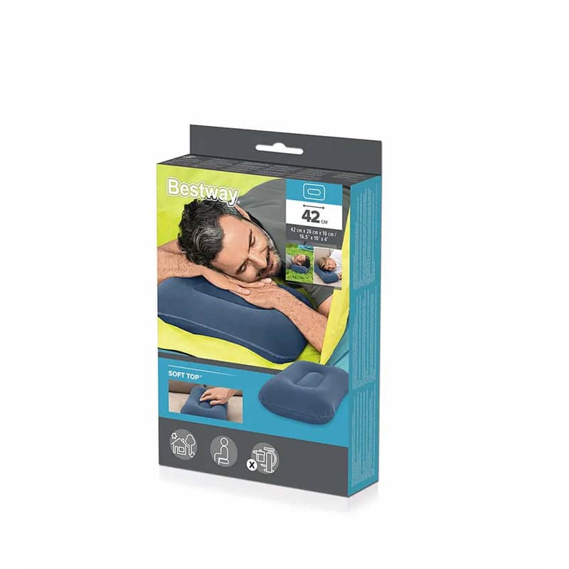 Bestway Inflatable Pillow 42 cm x 26 cm x 10 cm 0