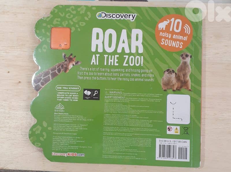 Roar At The Zoo Educational Book. 1