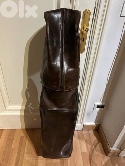 Genuine Leather Golf Bag with Bats