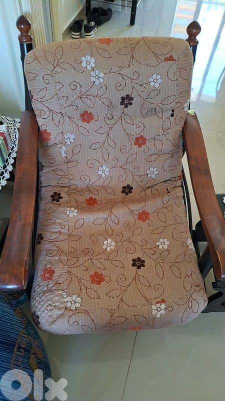 tv room ( one sofa bed + two chairs ) one table 2