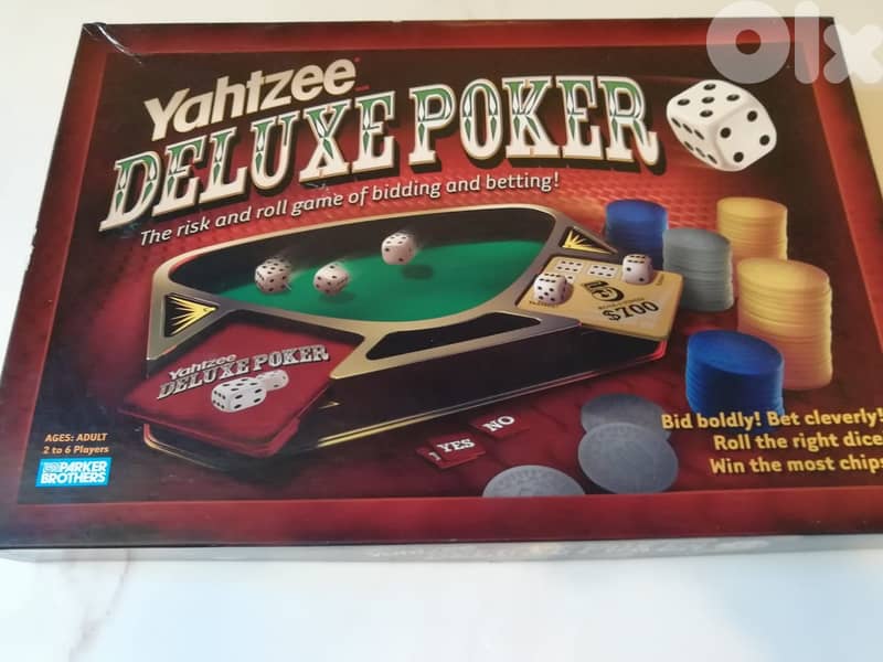 Yahtzee Deluxe Poker Game by parker brothers as new 0