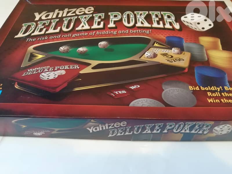 Yahtzee Deluxe Poker Game by parker brothers as new 3