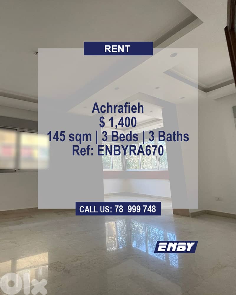 Apartment for rent in Achrafieh | Prime Location | Hot Deal 0