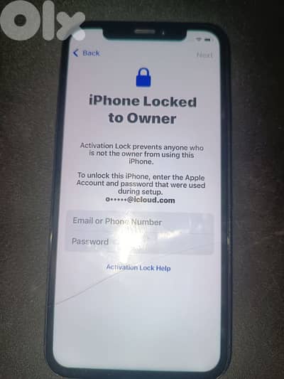 iphone x (locked by owner)
