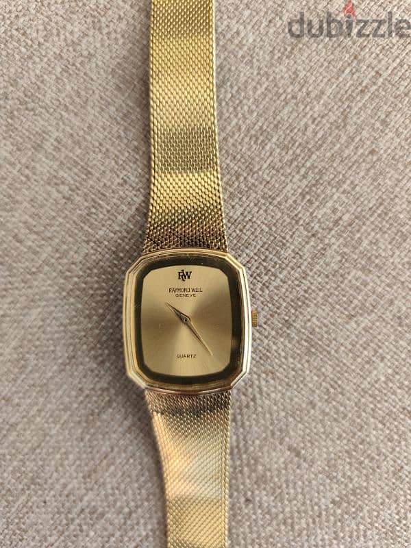 Vintage Raymond Weil Watch 18K gold electroplated model 9507 0