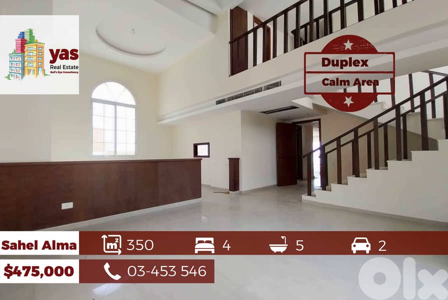 Sahel Alma 350m2 | High End Duplex | Calm Area | Astonishing View | IV 0