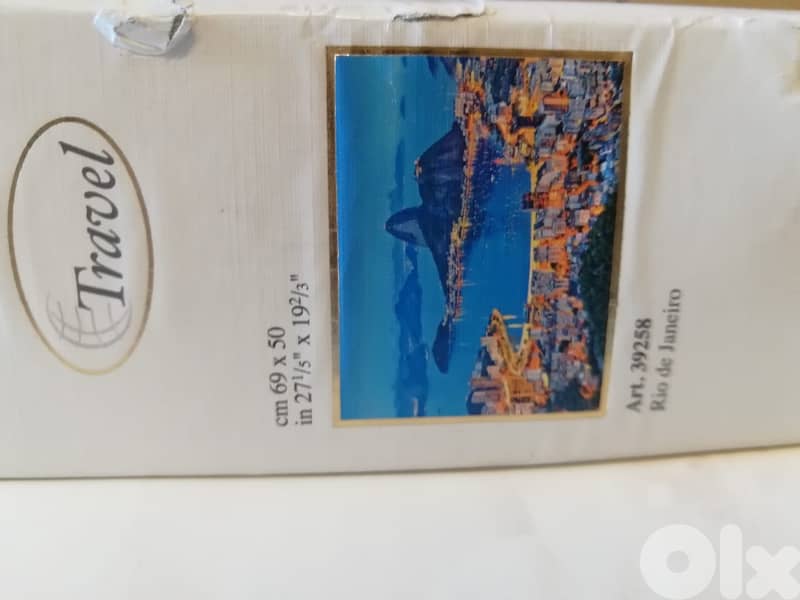 Clementoni 1000 PC 69*50cm Puzzle/Travel/"Rio de Janeiro" Made in Ital 3