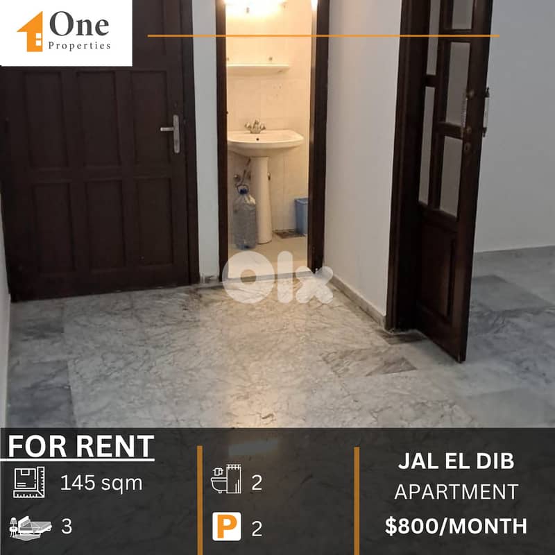APARTMENT FOR RENT IN JAL EL DIB 0