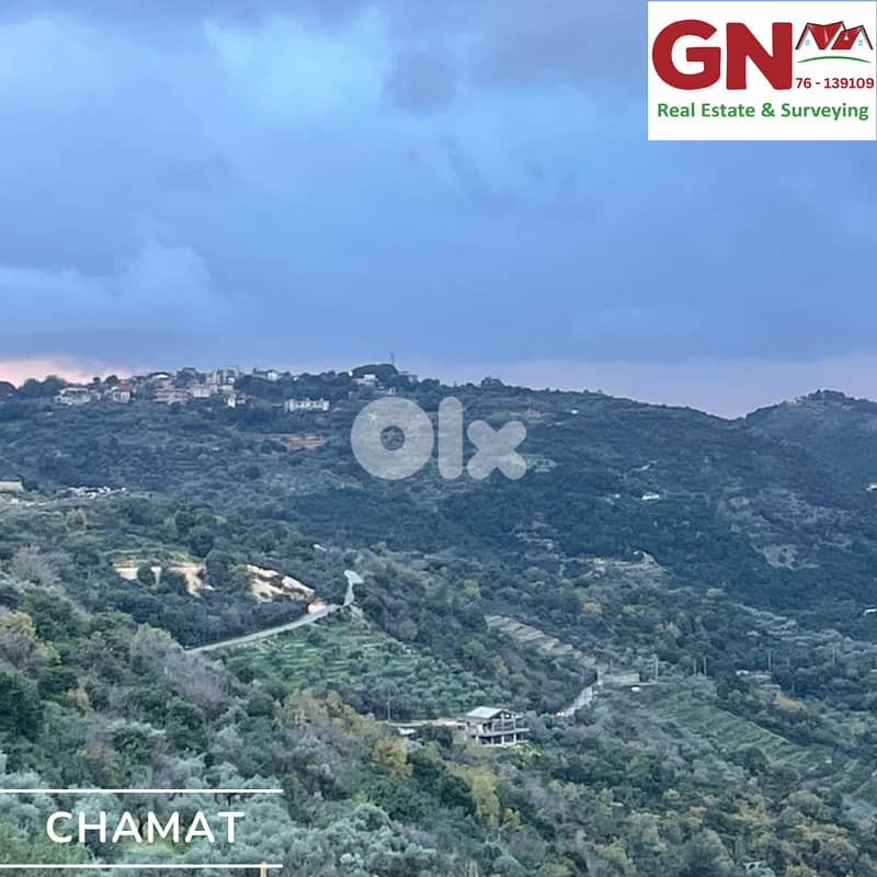 Land for sale chamat - Jbeil أرض للبيع في شامات - جبيل 2