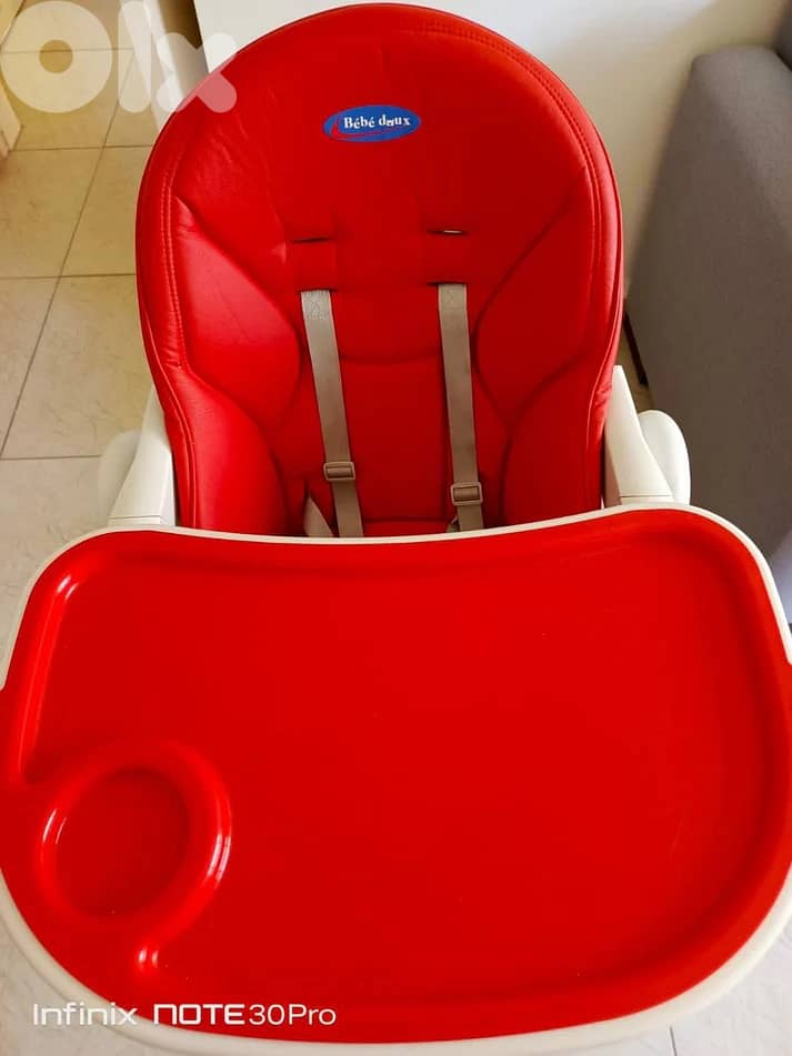 High Chair Red - Like NEW! 1