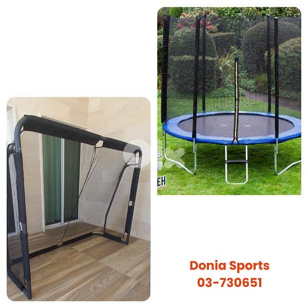 only 320$  2items ( trampoline 8ft + mini football) 0