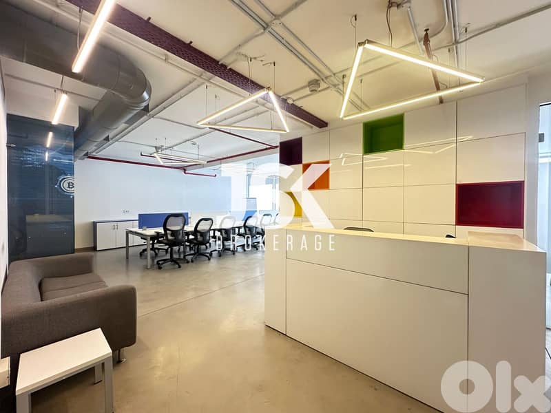 L18458-200 SQM Office For Rent in Commercial Building in Achrafieh, Be 0