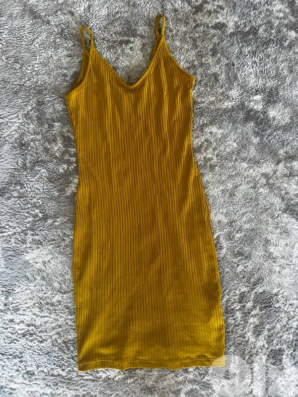 Dress mustard Size UK/12 1