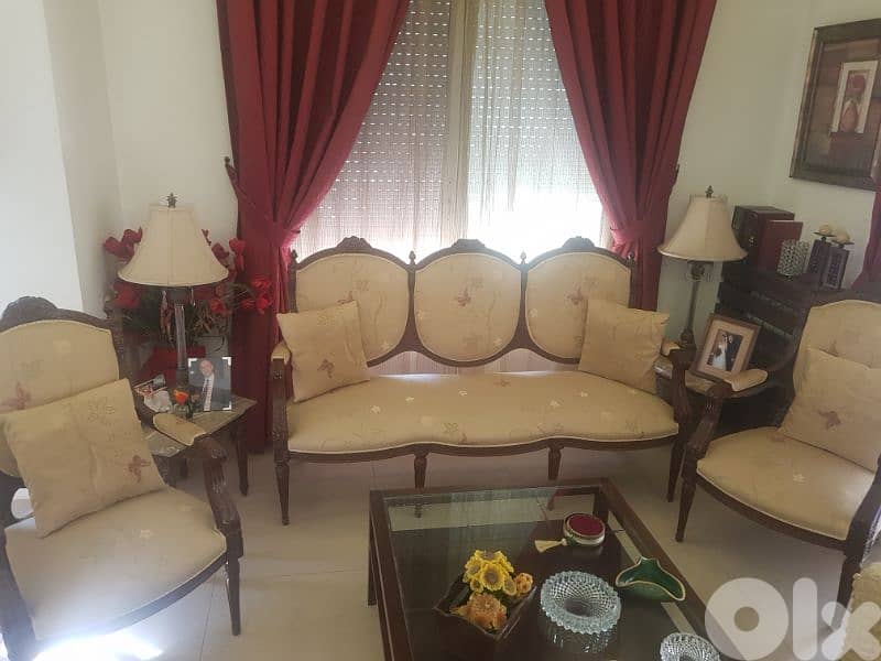 living room 3pcs + tables style louis XIV for sale NEGOTIABLE 0